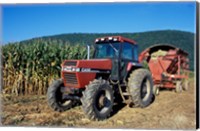 Framed Tractor and Corn Field in Litchfield Hills, Connecticut