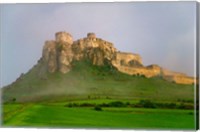 Framed Spissky Hrad in Mist, Slovakia