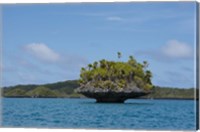 Framed Lagoon inside volcanic caldera, Fiji