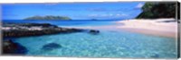 Framed Island in the sea, Veidomoni Beach, Fiji