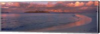 Framed Island in the during sunset, Veidomoni Beach, Mamanuca Islands, Fiji