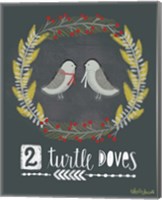 Framed 2 Turtledoves