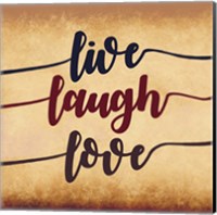 Framed Live Laugh Love-Aged Script