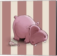 Framed 'Hippo Stripes' border=