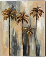 Framed 'Palm Trees II' border=