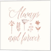 Framed Always and Forever Floral