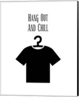 Framed 'Hang Out And Chill - White' border=
