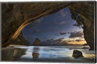 Framed Cathedral Cove