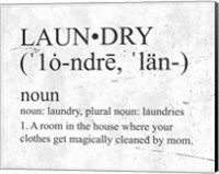 Framed Laundry Definition