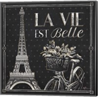 Framed 'Vive Paris VI' border=