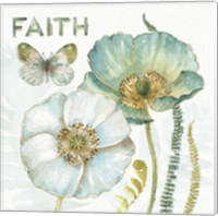 Framed 'My Greenhouse Flowers Faith' border=