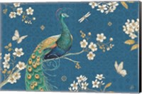 Framed Ornate Peacock III Master