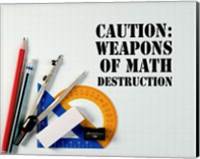 Framed Caution: Weapons of Math Destruction - Color