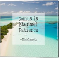Framed Genius is Eternal Patience - Beach