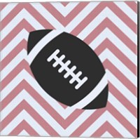 Framed 'Eat Sleep Play Football - Pink Part I' border=