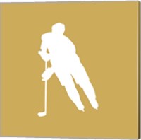 Framed Hockey Player Silhouette - Part IV