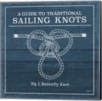 Framed 'Vintage Sailing Knots II' border=