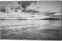 Framed Samish Bay Sunset II BW
