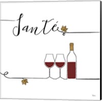 Framed Underlined Wine VI