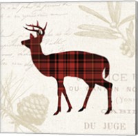 Framed 'Plaid Lodge II' border=