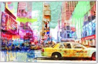 Framed Taxis in Times Square 2.0