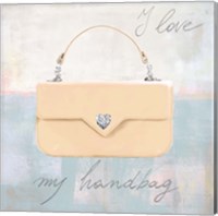Framed 'I Love my Handbag' border=