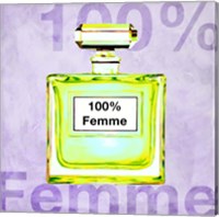 Framed '100% Femme' border=