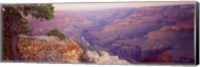 Framed Aerial view of a Valley, Mohave Point, Grand Canyon National Park, Arizona