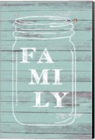 Framed Family Mason Jar