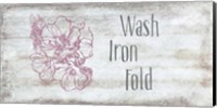 Framed Wash, Iron, Fold