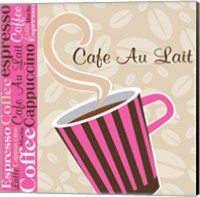 Framed 'Cafe Au Lait Cocoa Punch I' border=