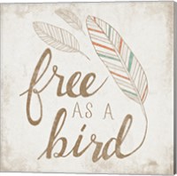 Framed Free as a Bird Beige