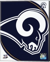 Framed Los Angeles Rams Team Logo