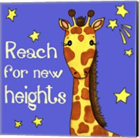 Framed 'New Heights Giraffe' border=