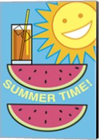 Framed SummerFlag Watermelon Summer 2