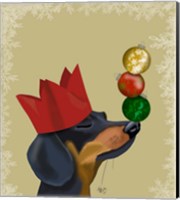 Framed Dachshund, Party Trick Baubles