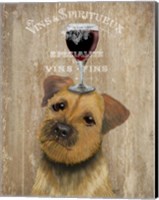 Framed Dog Au Vin, Border Terrier