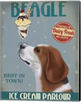 Framed Beagle Ice Cream