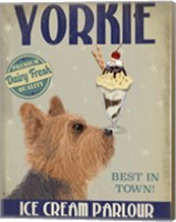 Framed Yorkshire Terrier Ice Cream