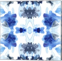 Framed Blue Kaleidoscope II