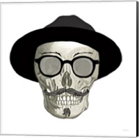 Framed 'Hipster Skull III' border=