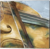 Framed 'Musical Violin' border=