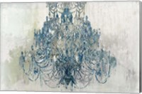 Framed Blue Chandelier