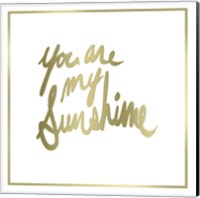 Framed 'You are My Sunshine' border=