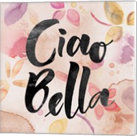 Framed 'Ciao Bella' border=