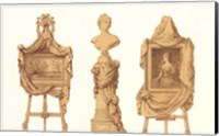 Framed Chevalet et Piedestal Drapes