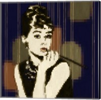 Framed Pixeled Hepburn