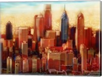 Framed Philadelphia Skyline