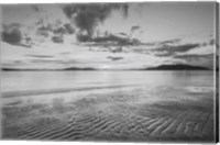 Framed Samish Bay Sunset II BW with border