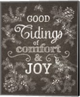 Framed Chalkboard Christmas Sayings IV
